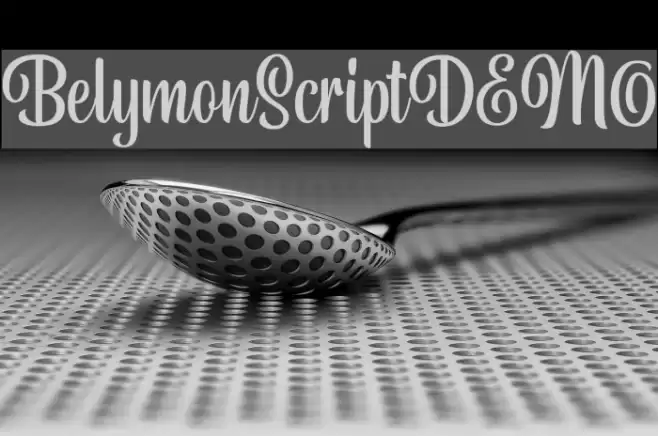 BelymonScriptDEMO Font examples