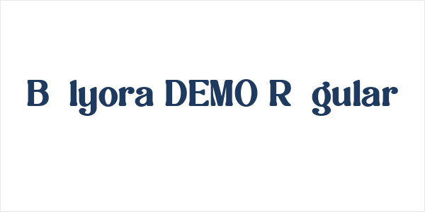 Belyora DEMO Regular Logo