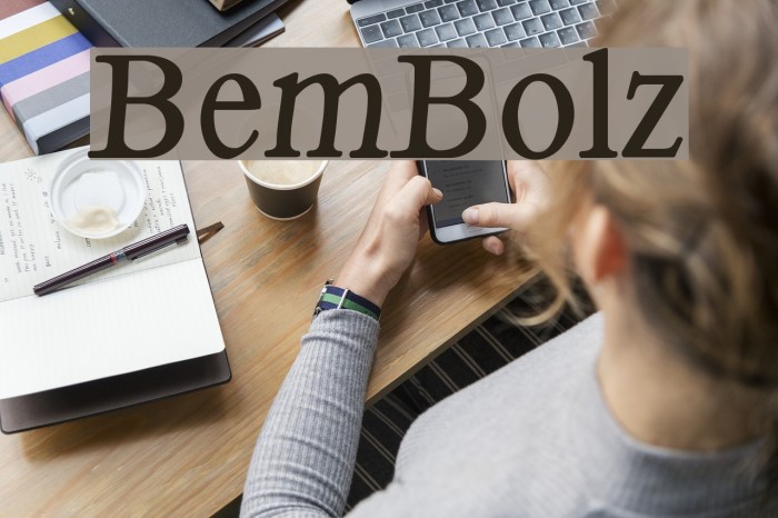 BemBolz Font examples