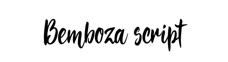 Bemboza script  baixar fontes gratis