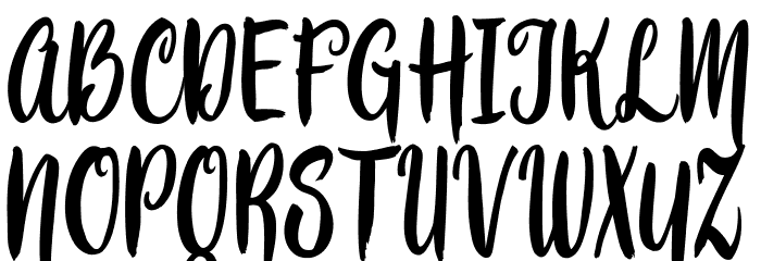 Bemboza script Font OTHER CHARS