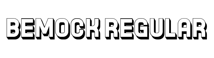 Bemock Regular  لخطوط تنزيل