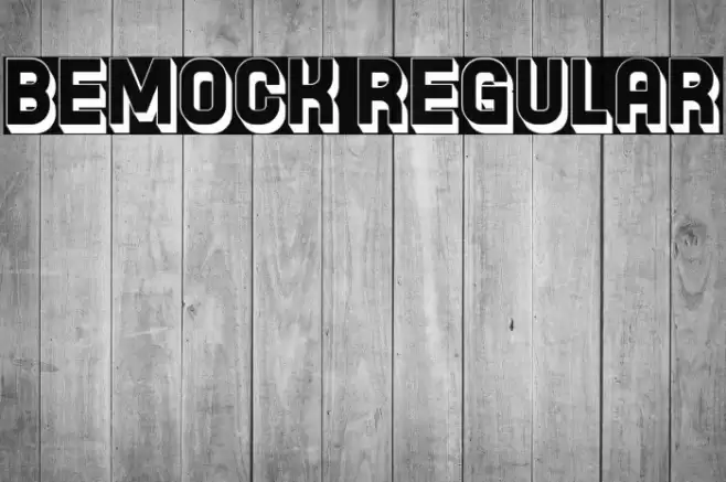 Bemock Regular Font examples