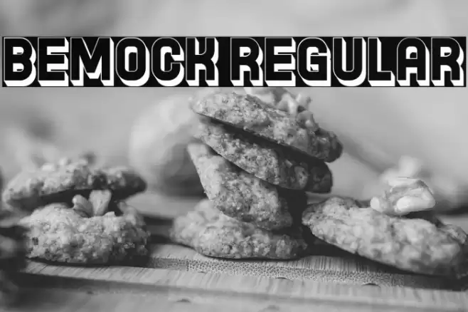 Bemock Regular Font examples