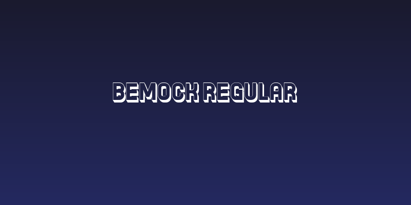Bemock Regular Social Header