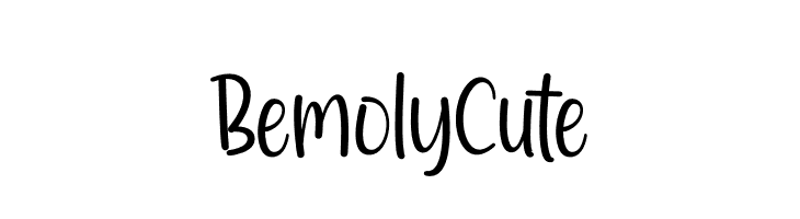 Bemoly Cute  नि: शुल्क फ़ॉन्ट्स डाउनलोड