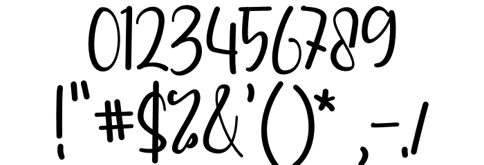 Bemoly Cute Font OTHER CHARS