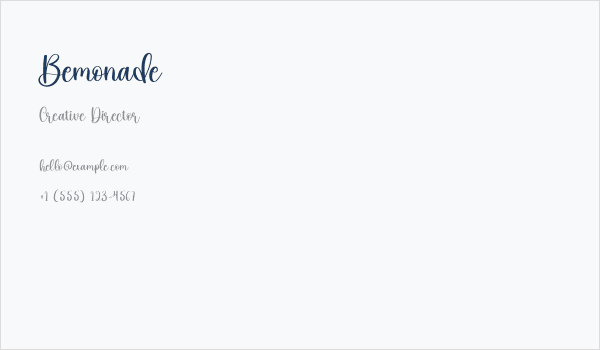 Bemonade Business Card