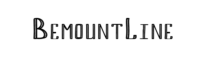 Bemount Line  Free Fonts Download