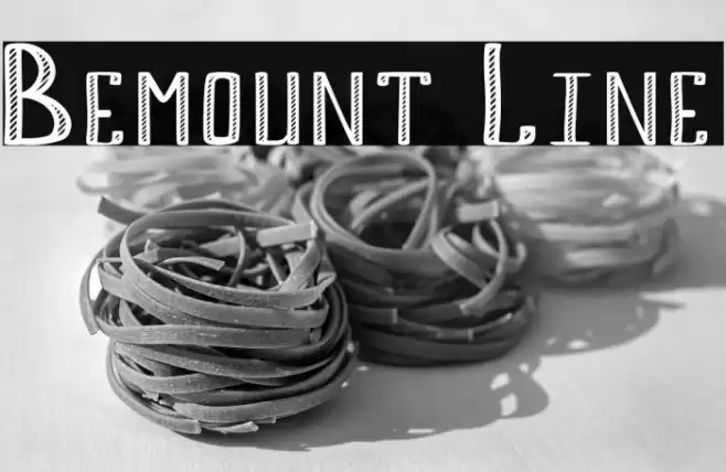 Bemount Line Fonte examples