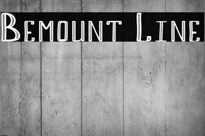Bemount Line Fonte examples