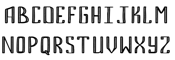 Bemount Line Font LOWERCASE
