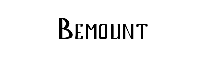 Bemount  フリーフォントのダウンロード
