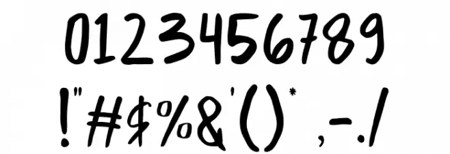 Bemsod Decker Demo Regular フォント その他の文字