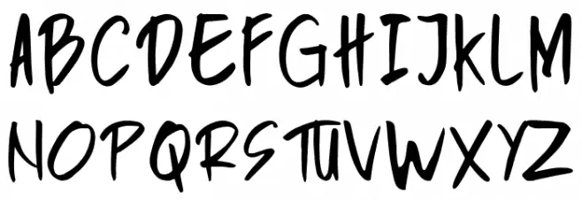 Bemsod Decker Demo Regular フォント 大文字