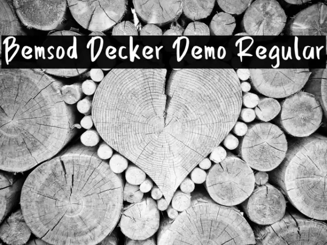 Bemsod Decker Demo Regular フォント examples