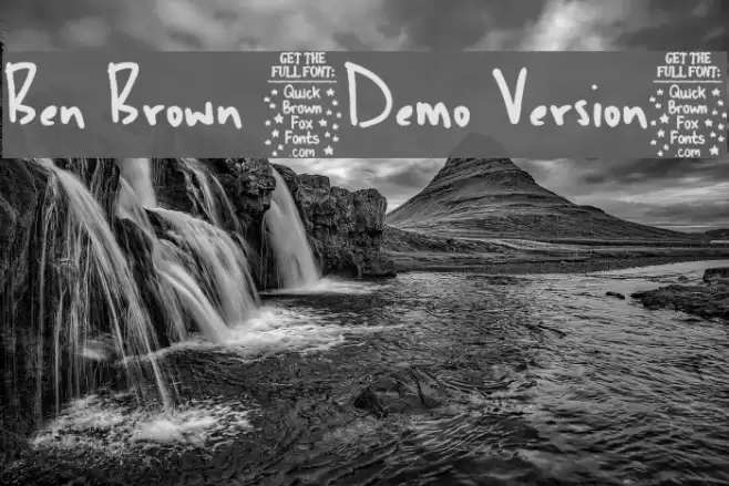 Ben Brown [Demo Version] Font examples