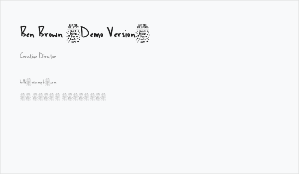 Ben Brown [Demo Version] Business Card