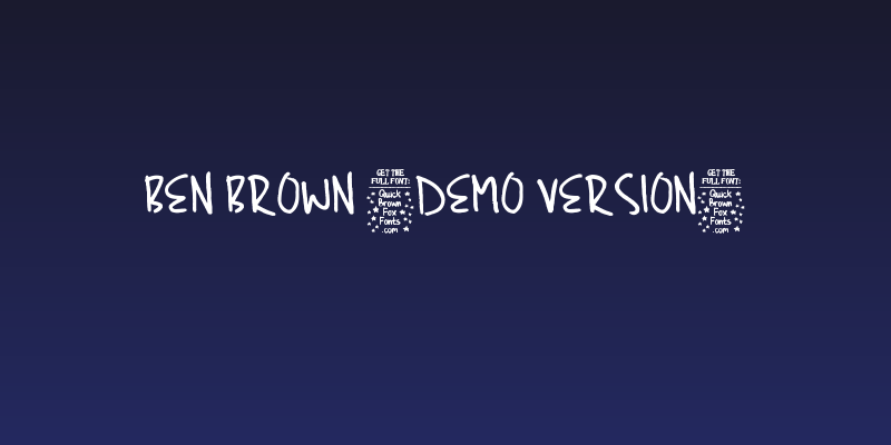Ben Brown [Demo Version] Social Header