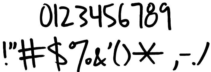 Ben Brown Font OTHER CHARS