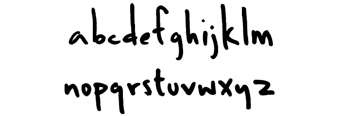 Ben Brown Font LOWERCASE