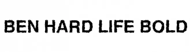 Ben Hard Life Bold  Fuentes Gratis Descargar