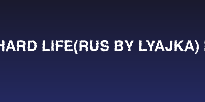 Ben Hard Life(RUS BY LYAJKA) Bold Social Header