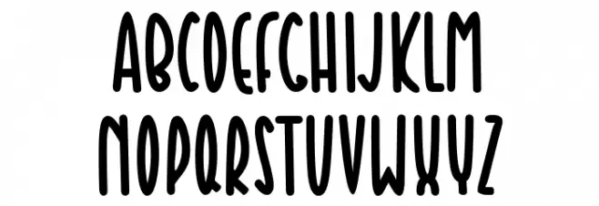 Ben Kidoz Font LOWERCASE