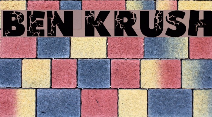 Ben Krush Font examples