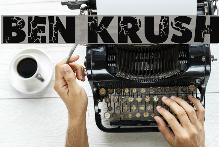 Ben Krush Font examples