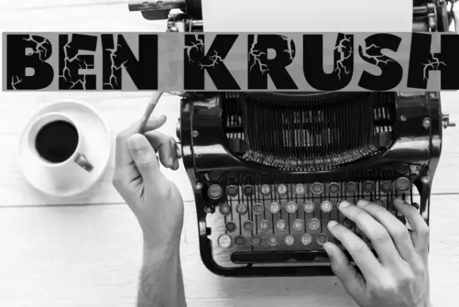 Ben Krush Font examples