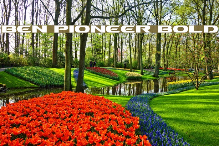Ben Pioneer Bold Font examples