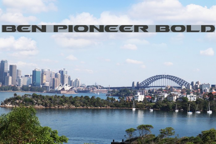 Ben Pioneer Bold Font examples