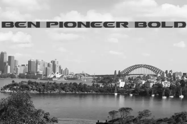 Ben Pioneer Bold Font examples