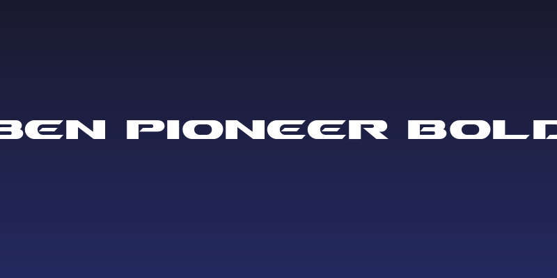 Ben Pioneer Bold Social Header