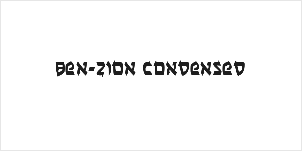 Ben-Zion Condensed Logo
