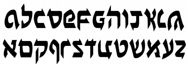 Ben-Zion Condensed फ़ॉन्ट लोअरकेस