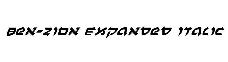 Ben-Zion Expanded Italic  免费字体下载