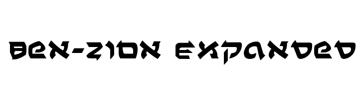 Ben-Zion Expanded  font caratteri gratis