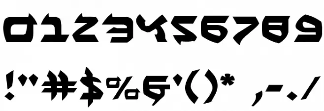 Ben-Zion Expanded Font OTHER CHARS