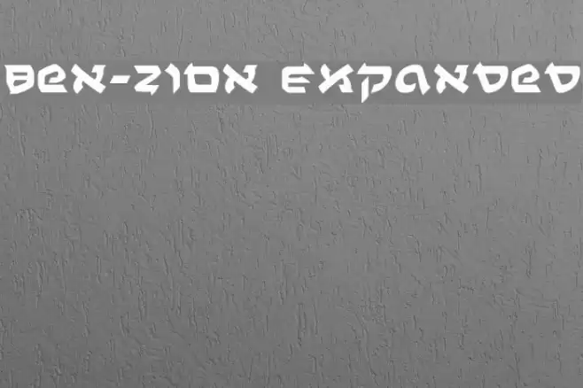 Ben-Zion Expanded Font examples