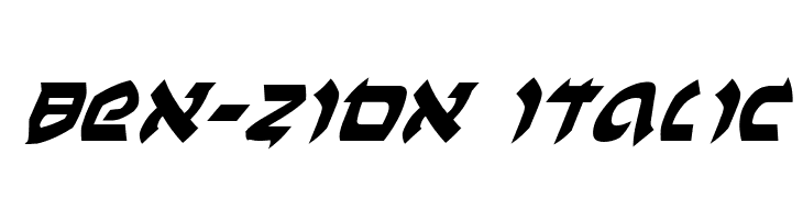 Ben-Zion Italic Font