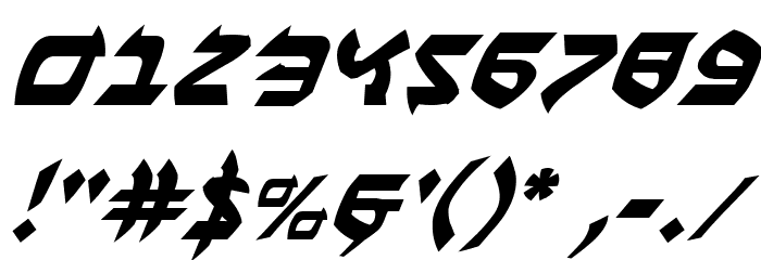 Ben-Zion Italic Font OTHER CHARS