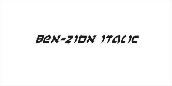 Ben-Zion Italic Logo