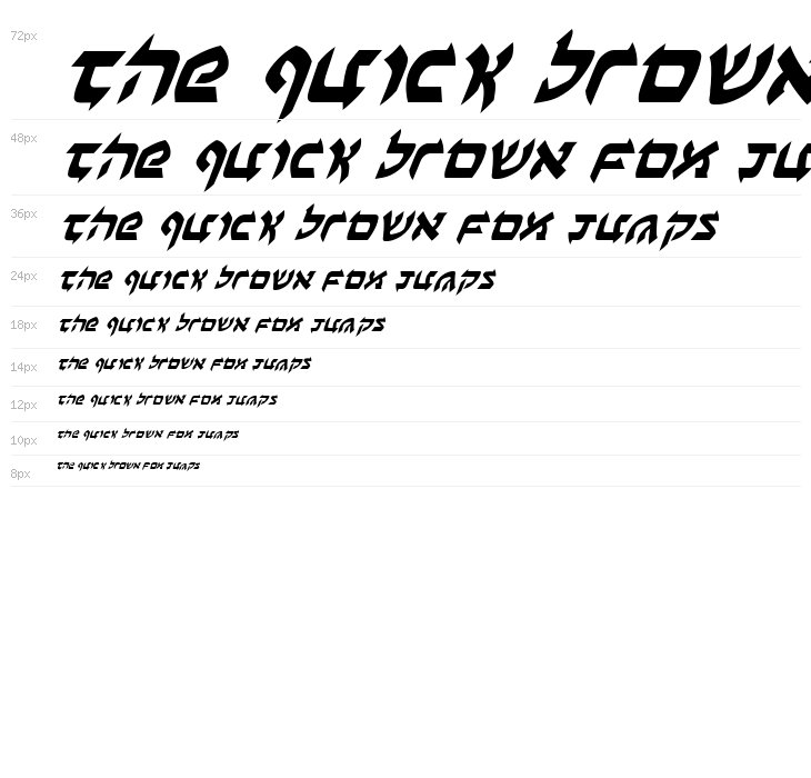 Ben-Zion Italic Waterfall