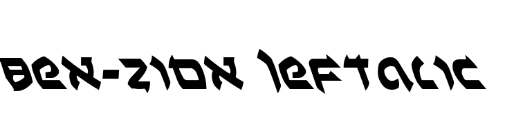 Ben-Zion Leftalic Font