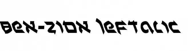 Ben-Zion Leftalic  Descarca Fonturi Gratis