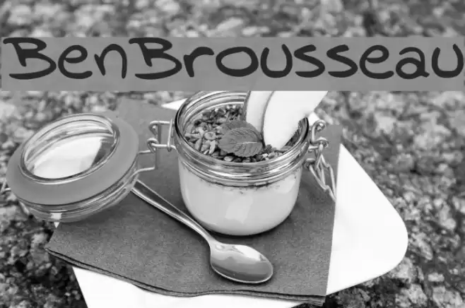 BenBrousseau Font examples