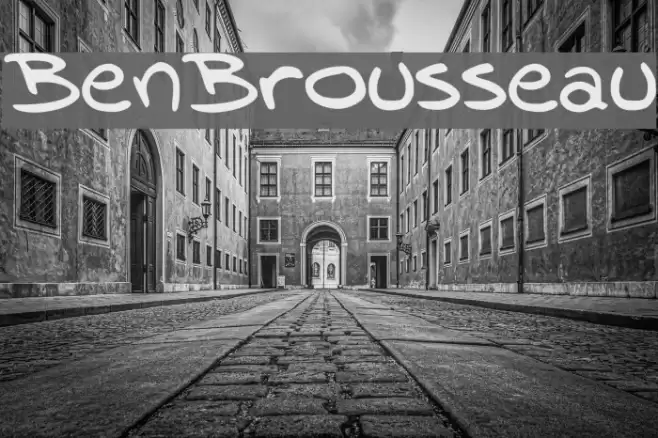 BenBrousseau Font examples