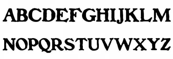 BenFranklin Schriftart Groß